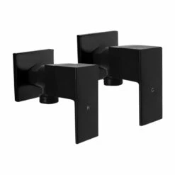 Cube 1/4 Turn Washing Machine Stops Black