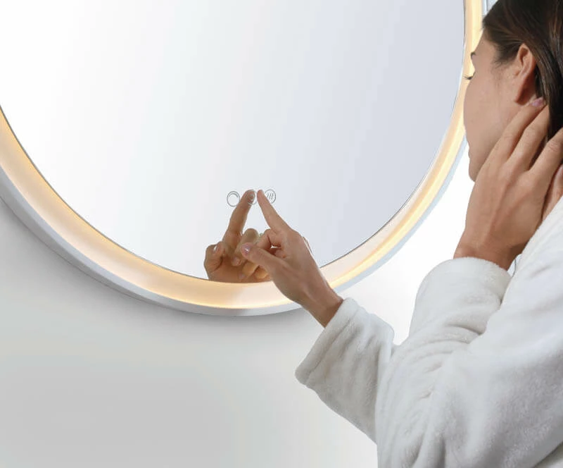 Eclipse LED Framed Mirror 800x800mm 4 Eclipse LED Framed Mirror 800x800mm - Image 2