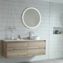 Eclipse Dimmable LED Framed Mirror 600x600mm