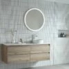 Eclipse LED Framed Mirror 800x800mm -Furniture Bathroom Shop 21 Eclipse LS 9 E80D MW DL 768x768 1 2