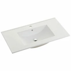 75cm Ceramic Vanity Top Matt White