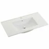 90cm Ceramic Vanity Top Matt White -Furniture Bathroom Shop 75cm Vanity Top 2