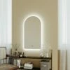 Arch LED Frameless Mirror 500x900mm -Furniture Bathroom Shop AR50D