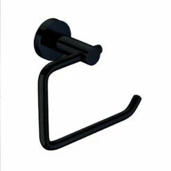 Black Round Toilet Paper Holder