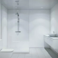 Blanco Gloss Wall Panel (2000mm) -Furniture Bathroom Shop Blanco gloss white wet wall panels