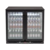 208lt Double Door Beverage Cooler (Black) -Furniture Bathroom Shop EA900WFBL Main Web