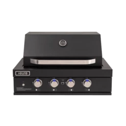 4 Burner Black Built-In BBQ