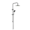 Elle Stainless Steel Twin Shower With Rail -Furniture Bathroom Shop ELLE SS Twin Shower With Rail scaled 1