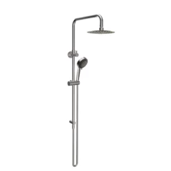 Elle Stainless Steel Twin Shower With Rail