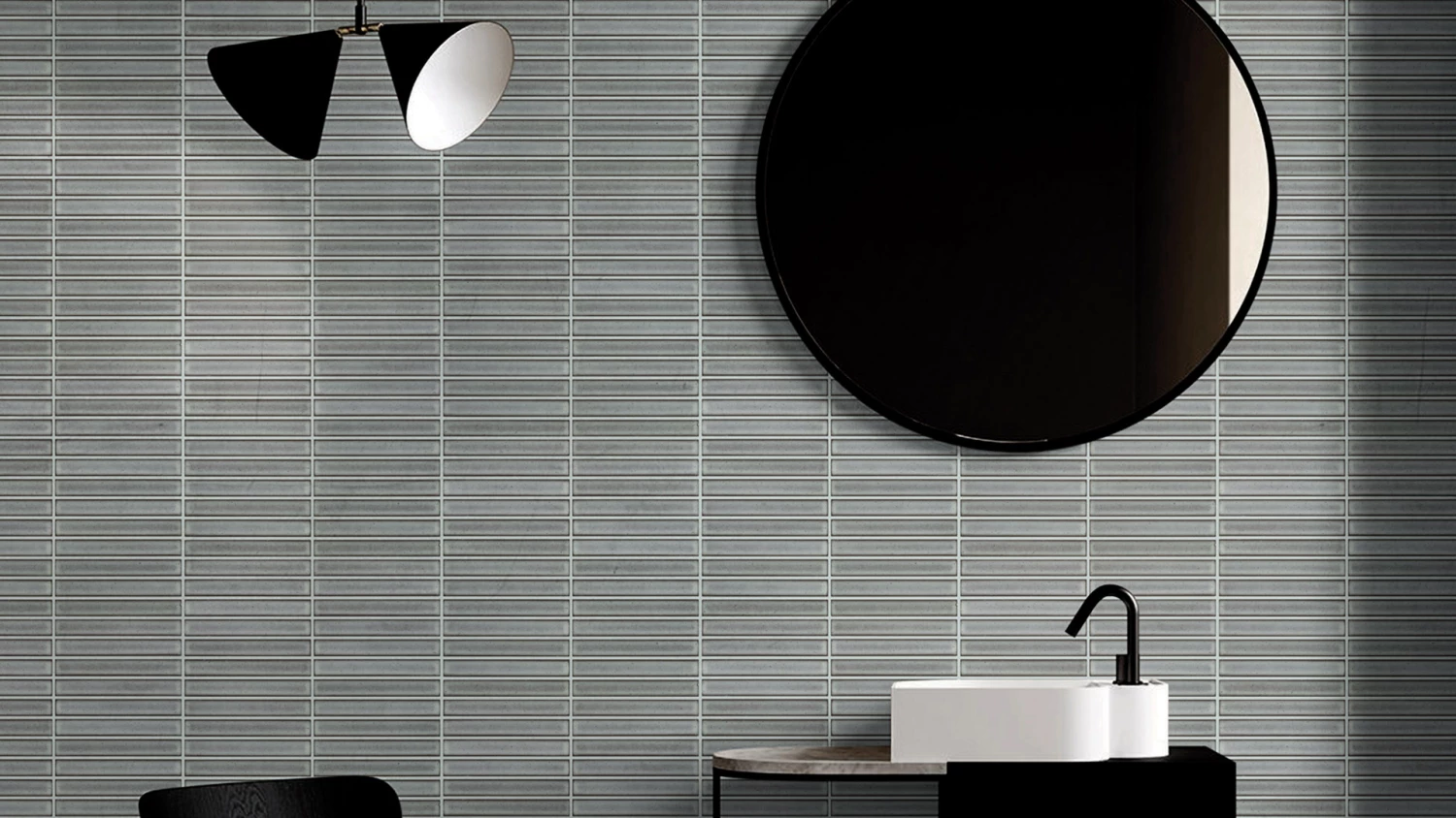 Finger Mosaic White – Gloss 5 Finger Mosaic White – Gloss - Image 3