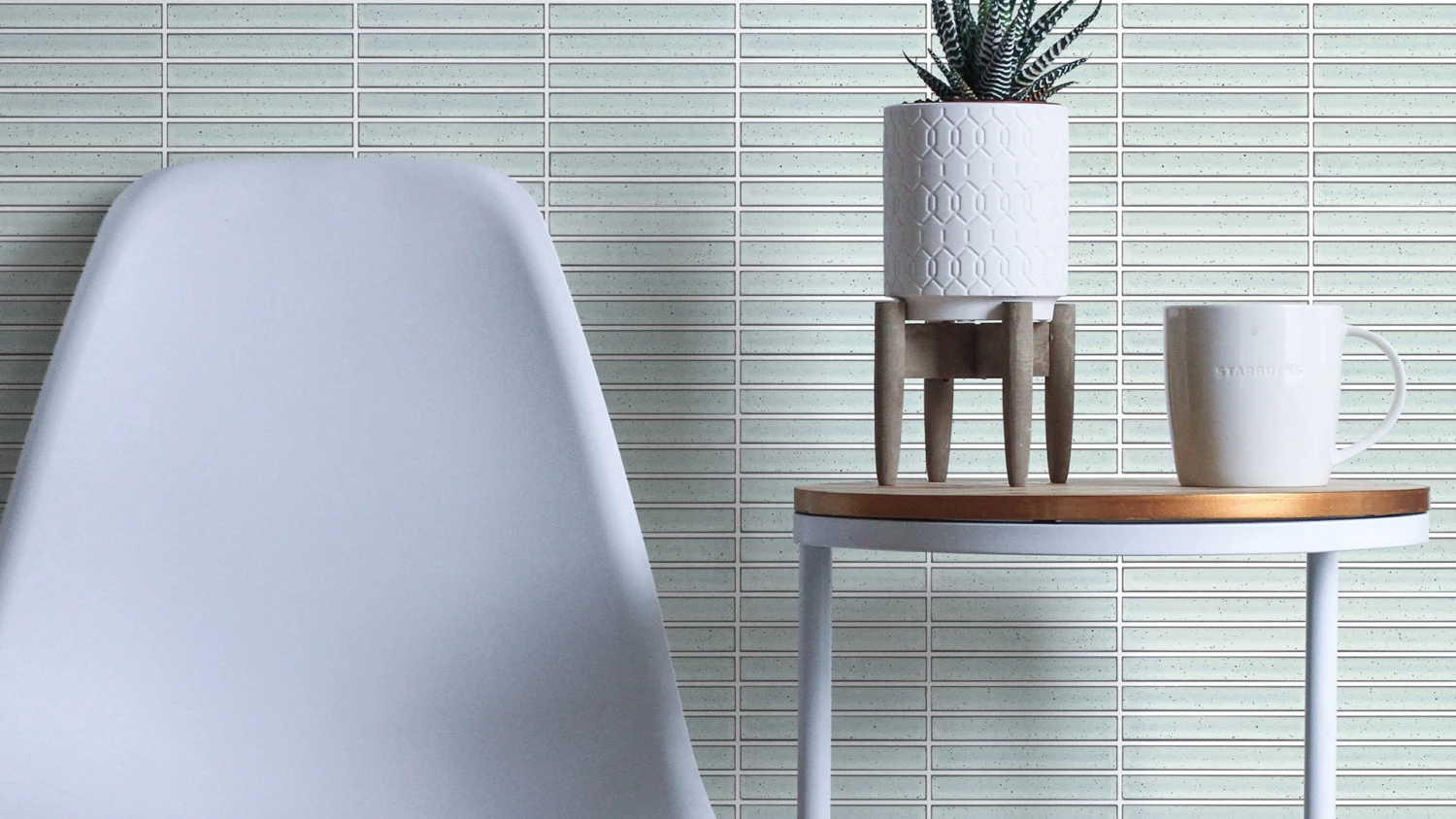 Finger Mosaic White – Gloss 7 Finger Mosaic White – Gloss - Image 5