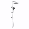 Gabe Twin Shower On Rail Brushed Nickel -Furniture Bathroom Shop Gabe Twin Shower on Rail Brushed Nickel