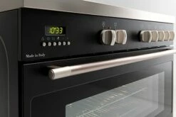 90cm Black Dual Fuel Freestanding Oven -Furniture Bathroom Shop Image 3