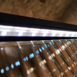 LED Sensor Fluted Glass Shower Panel -Furniture Bathroom Shop LED top strip