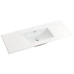 Mountain Snow Sintered Stone Vanity Top – 120cm