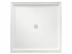 Flinders Square Shower Base With Centre Outlet