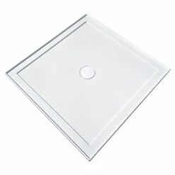 SMC Shower Base 900x900mm Centre Outlet -Furniture Bathroom Shop SBAC9090 waste