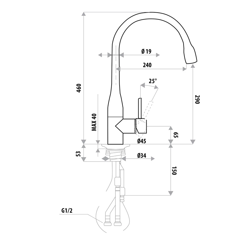 Elle Project Stainless Steel Pull-Out Mixer 4 Elle Project Stainless Steel Pull-Out Mixer - Image 2