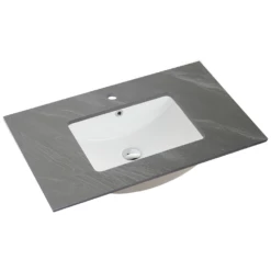 Shadow Grey Sintered Stone Vanity Top – 75cm