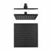 Cube Black Brass Shower Head -Furniture Bathroom Shop TBS0801BK web