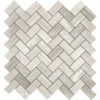 Tuscany Wood Light Grey Short Herringbone