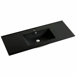 120cm Ceramic Vanity Top Matte Black
