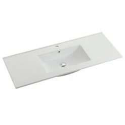120cm Ceramic Vanity Top Matt White