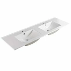 150cm Double Bowl Ceramic Vanity Top