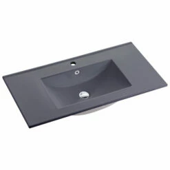 90cm Ceramic Vanity Top Matt Grey