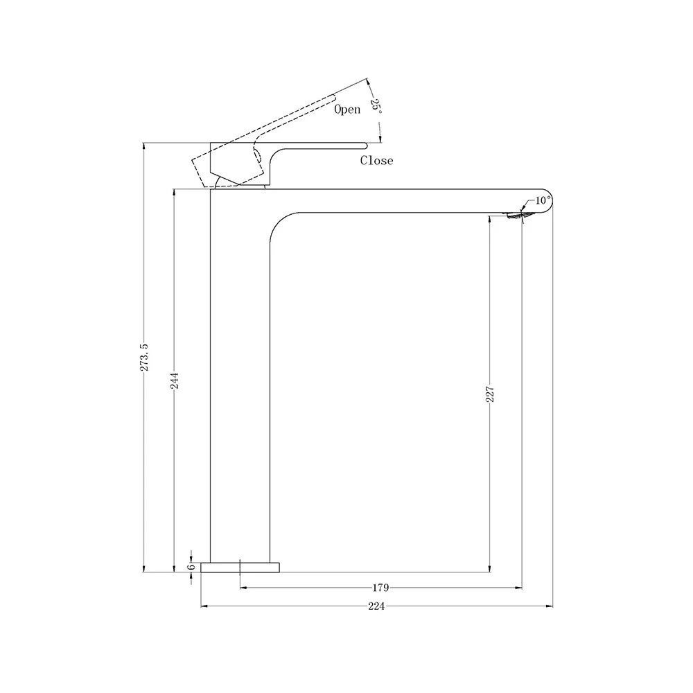 Bianca Tall Basin Mixer Chrome 4 Bianca Tall Basin Mixer Chrome - Image 2
