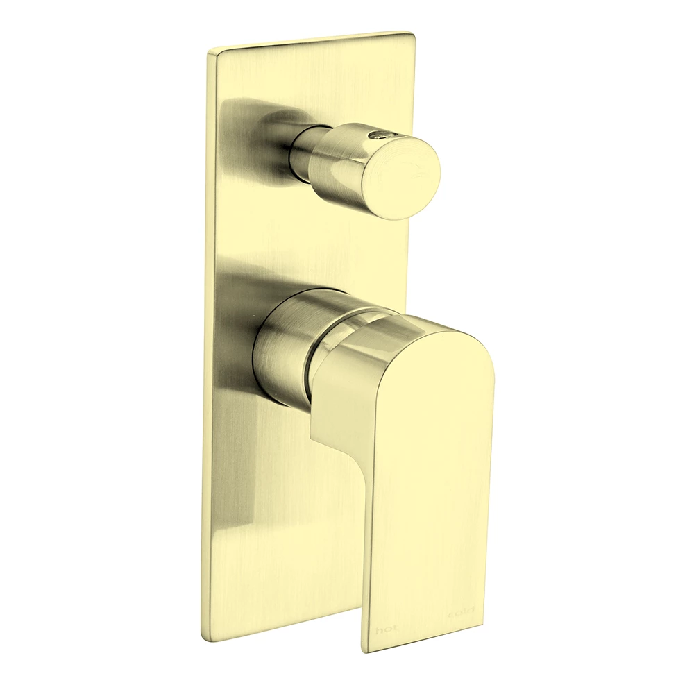 Bianca Wall Mixer With Diverter Brushed Gold 3 Bianca Wall Mixer With Diverter Brushed Gold
