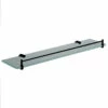 Black Round 500mm Glass Shelf -Furniture Bathroom Shop black round 500mm glass shelf