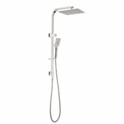 Celia/Bianca Twin Shower Square Brushed Nickel
