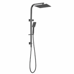 Celia/Bianca Twin Shower Square Gun Metal Grey