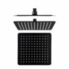 Cube Black S/S Slim Shower Head -Furniture Bathroom Shop cube black slim shower head