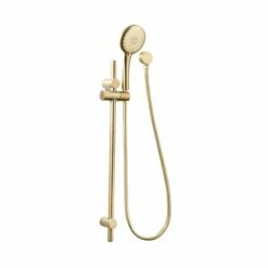 Loui Hand Shower On Rail Brushed Gold