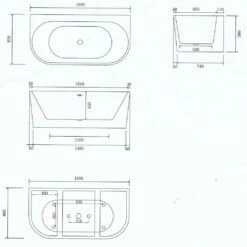 Matador Back To The Wall Freestanding Bath -Furniture Bathroom Shop matador specs