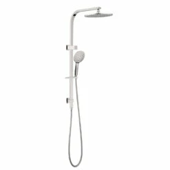 Celia/Bianca Twin Shower Round Brushed Nickel