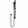 Sky Black Round Shower On Rail -Furniture Bathroom Shop sky black round shower on rail