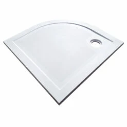 SMC Curved Shower Base 900x900mm Front Outlet